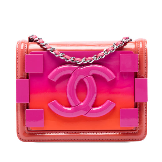 Mini Ombre Acrylic and Patent Boy Brick Flap - Image 1