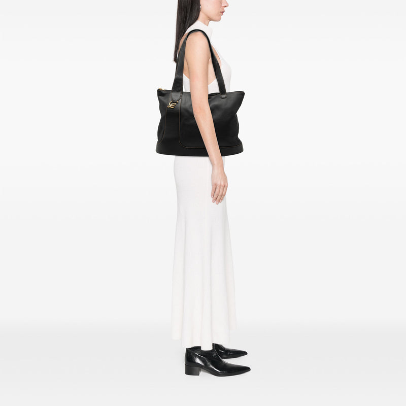Leather Anagram Tote - Image 6
