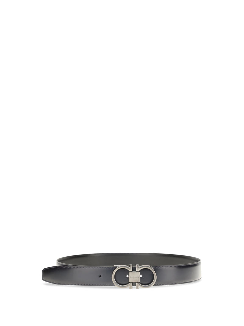 Ferragamo Belt — Blue Calf Leather