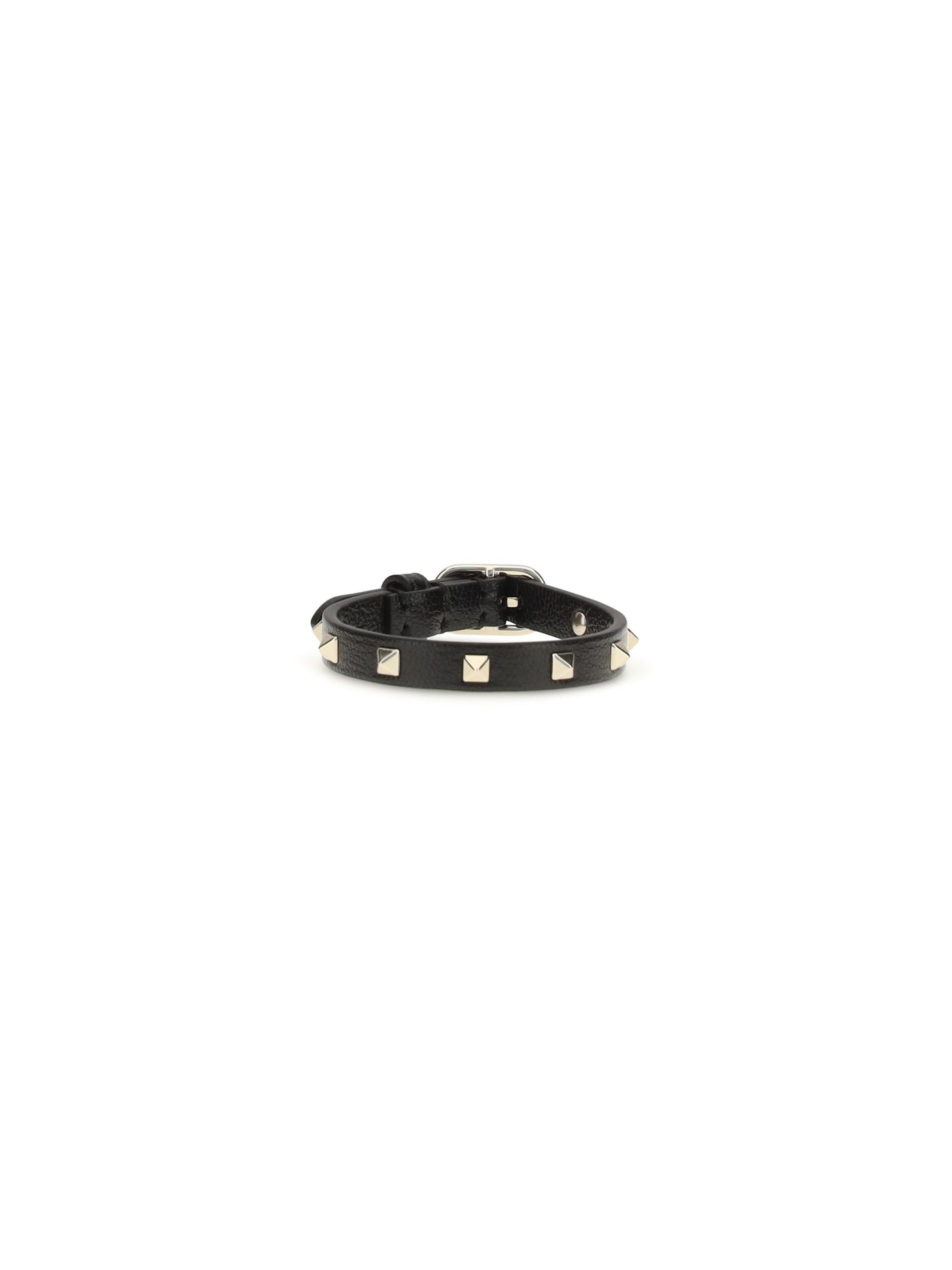 Valentino Garavani Rockstud Bracelet — Black Calf Leather Bos Taurus Bracelets