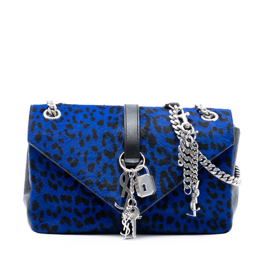 Pony Hair Leopard Print College Bag - Image 1