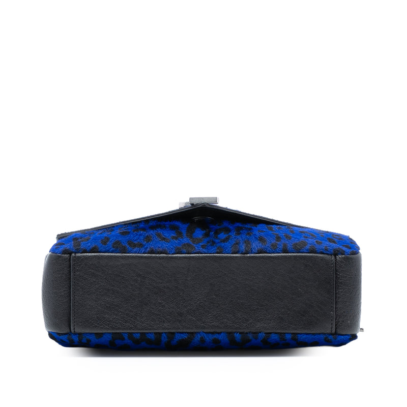 Pony Hair Leopard Print College Bag - Image 3