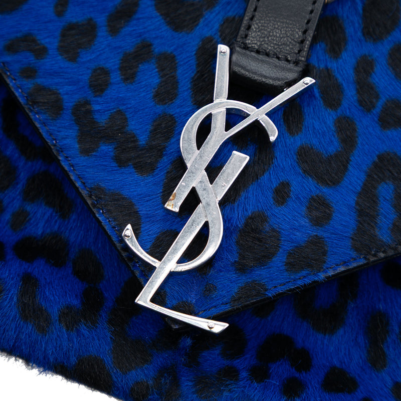 Pony Hair Leopard Print College Bag - Image 6