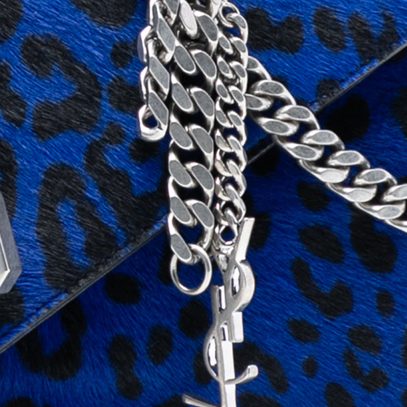 Pony Hair Leopard Print College Bag - Image 8