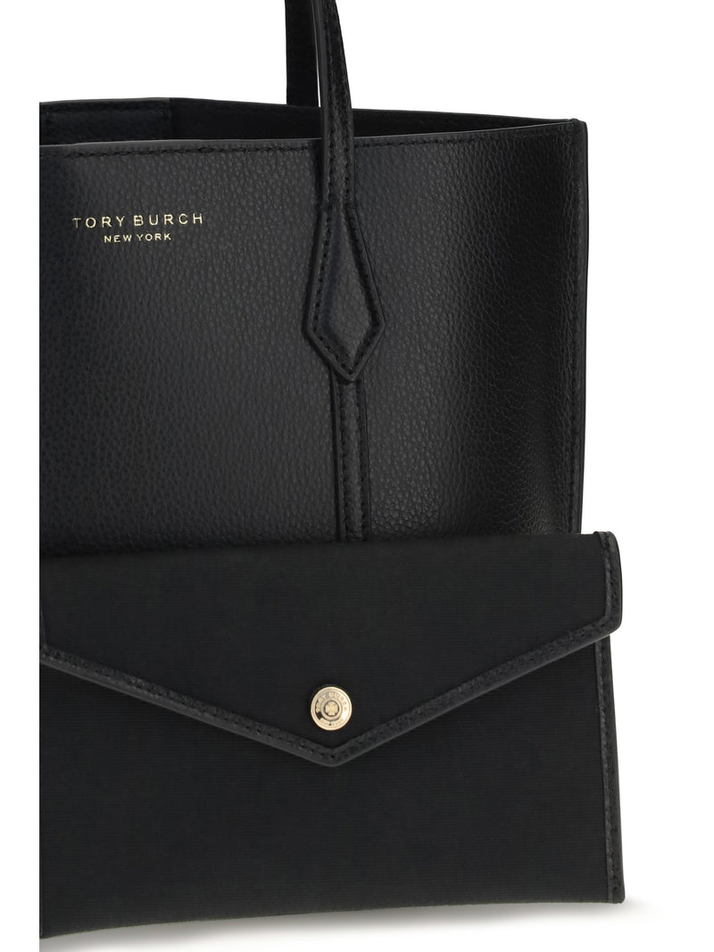 Tory Burch Tote Bag — Black Calf Leather