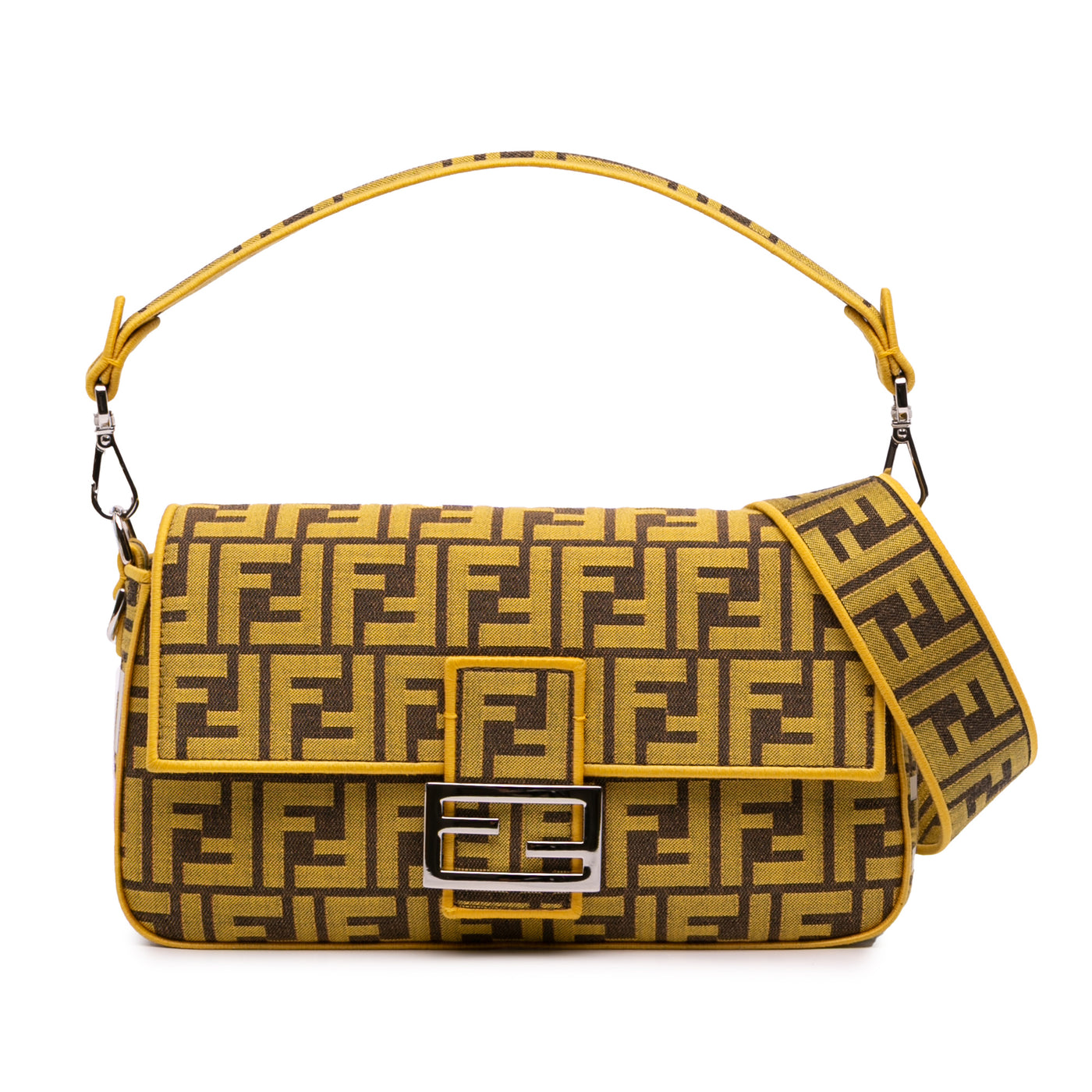 FRGMT x Zucca Embroidered Canvas Baguette Satchel - Image 1