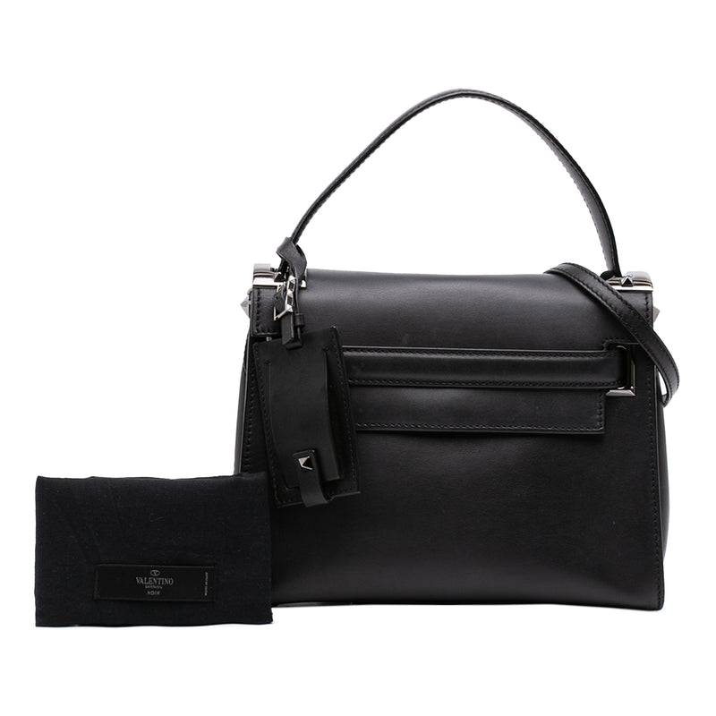 Small Leather My Rockstud Frame Satchel - Image 7