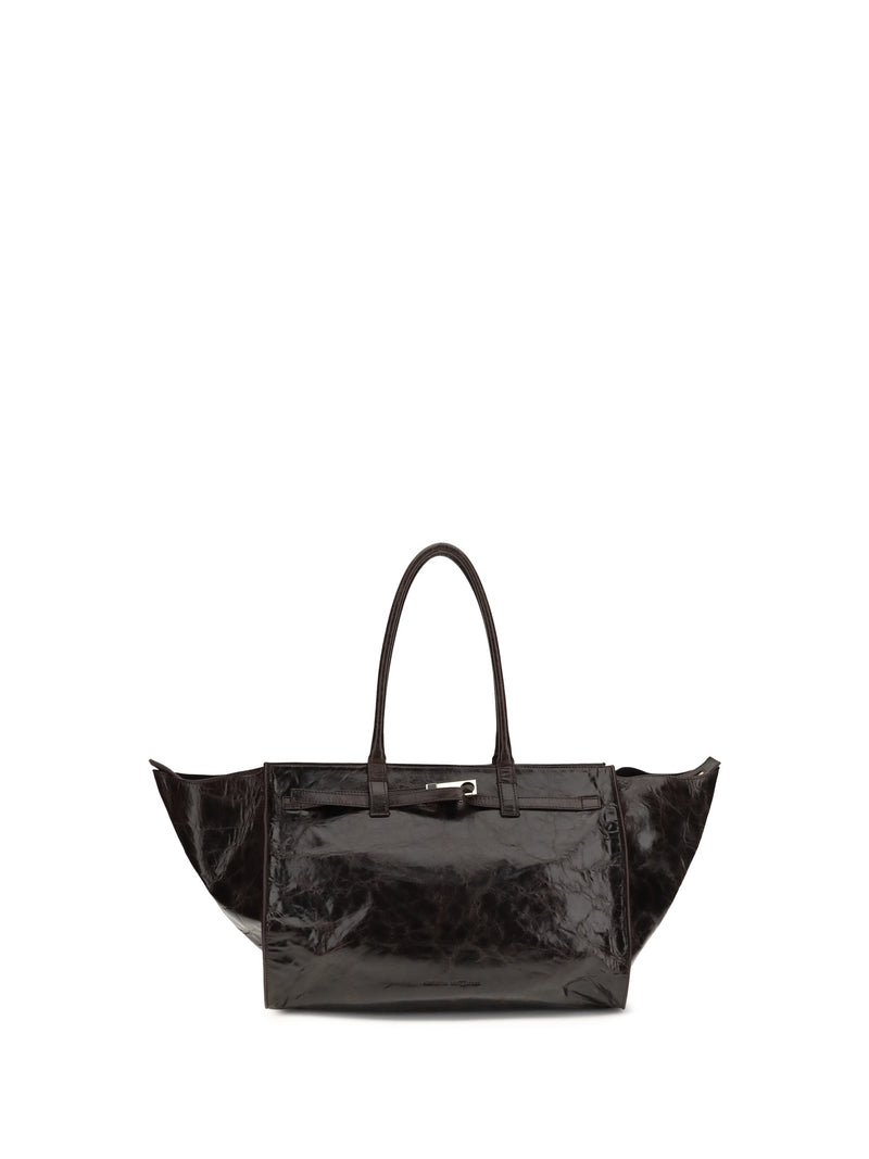 Benedetta Bruzziches Mame Shoulder Bag — Black Calf Suede