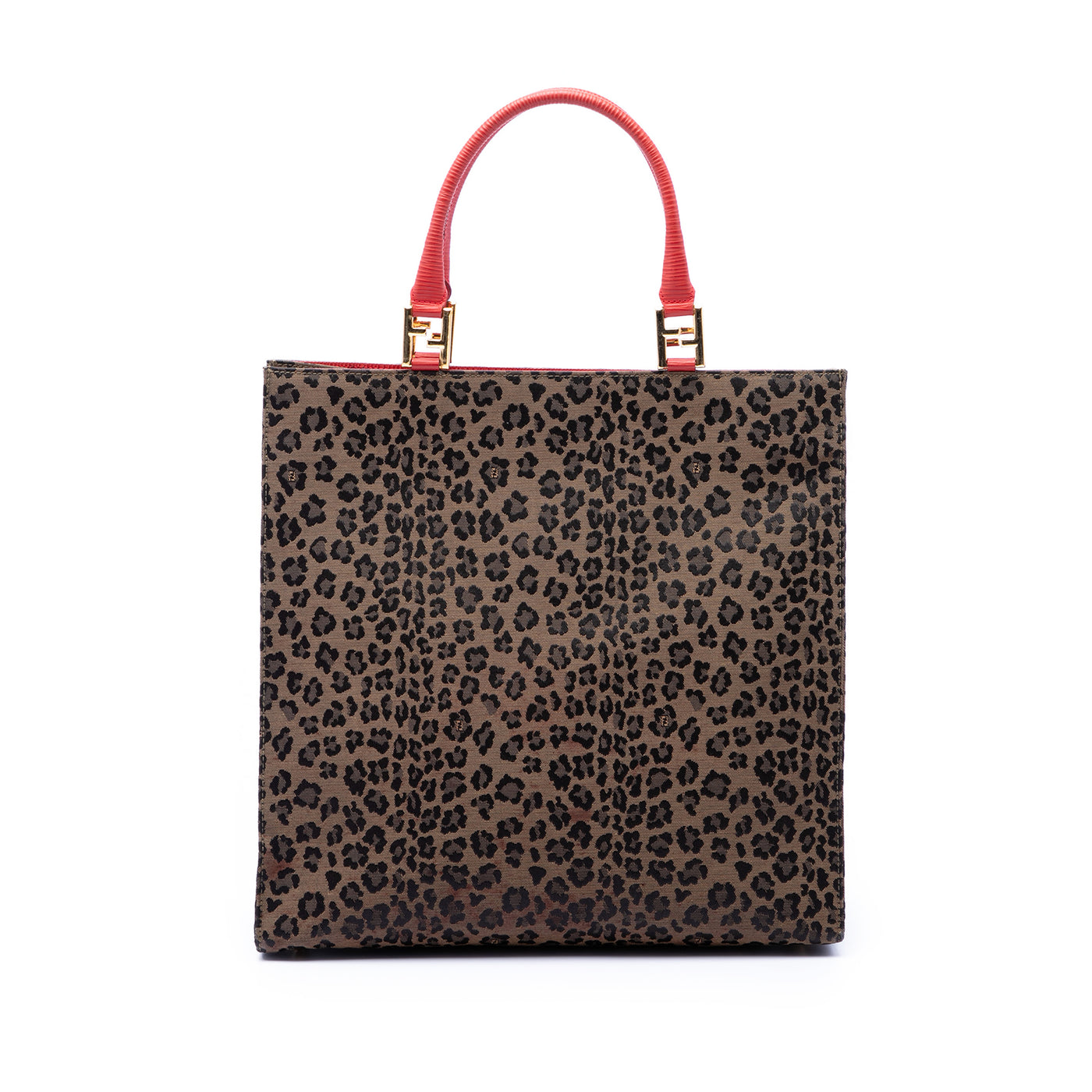 Leopard Print Canvas Tote - Image 1