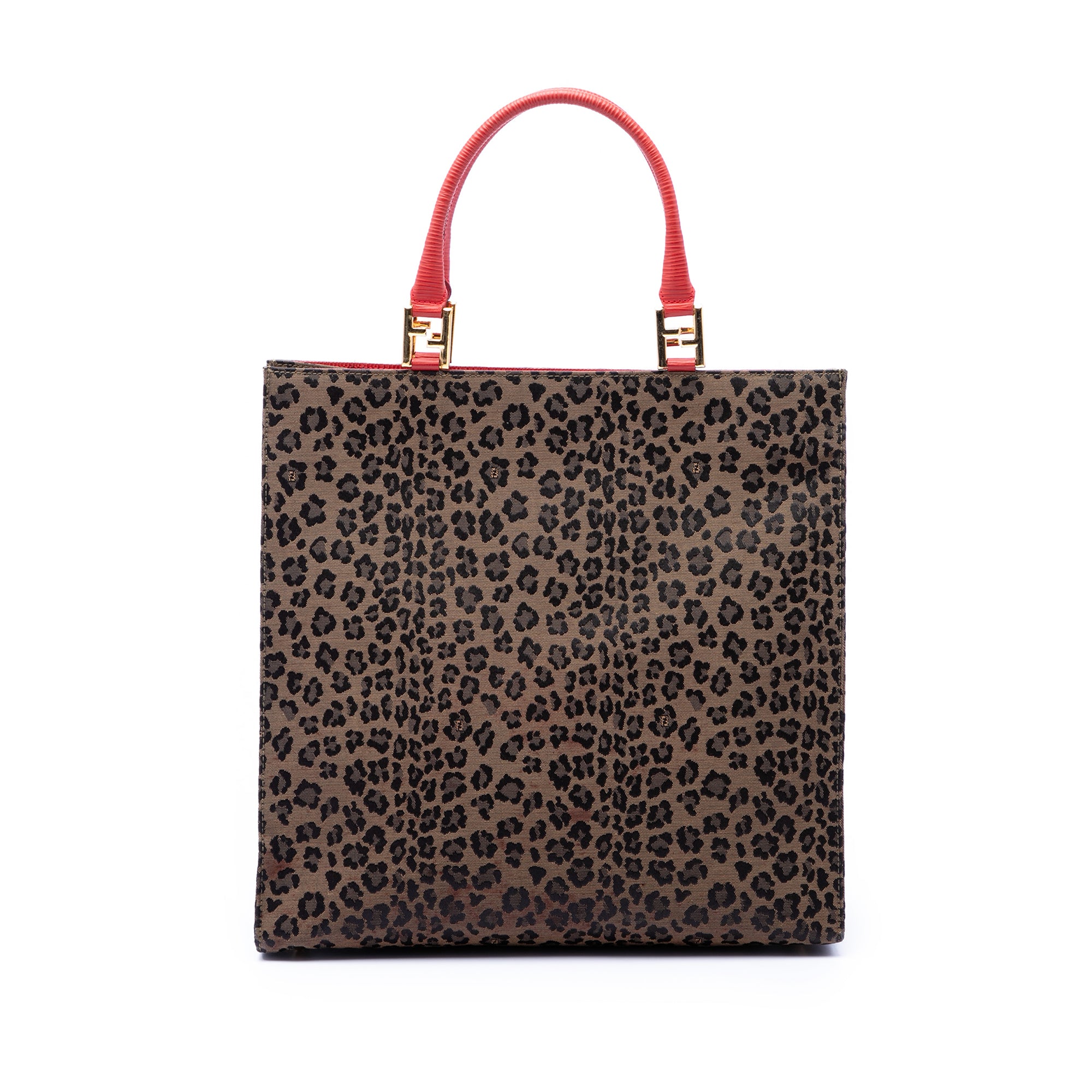 Leopard Print Canvas Tote - Image 1
