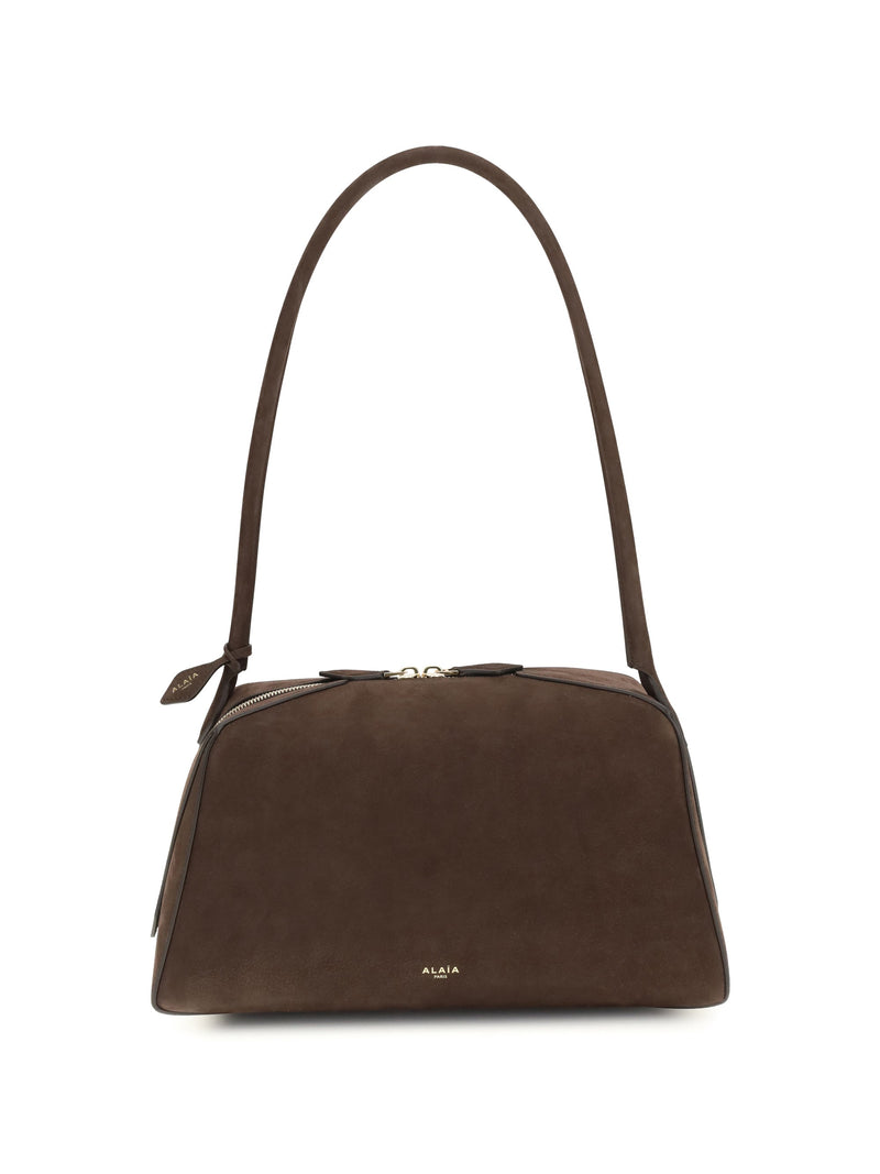 Alaïa Shoulder Bag — Brown Calf Leather
