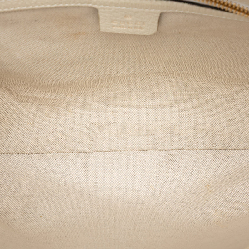 Small GG Supreme Web Ophidia Flora Half Moon Crossbody - Image 4