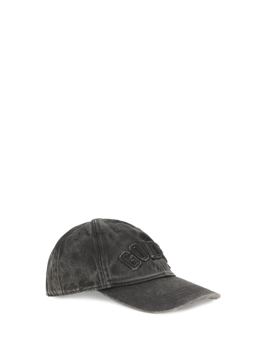 Golden Goose Gup02837p002734 Baseball Cap — Anthracite Cotton Caps