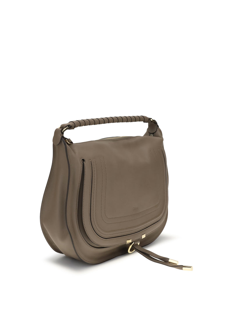 Chloé Marcie Shoulder Bag — Brown Calf Leather