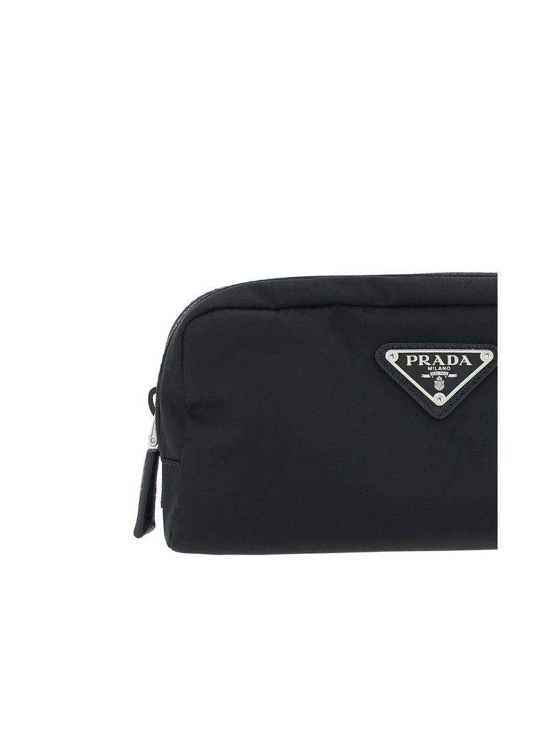 Prada Re-Nylon Travel Wallet — Black