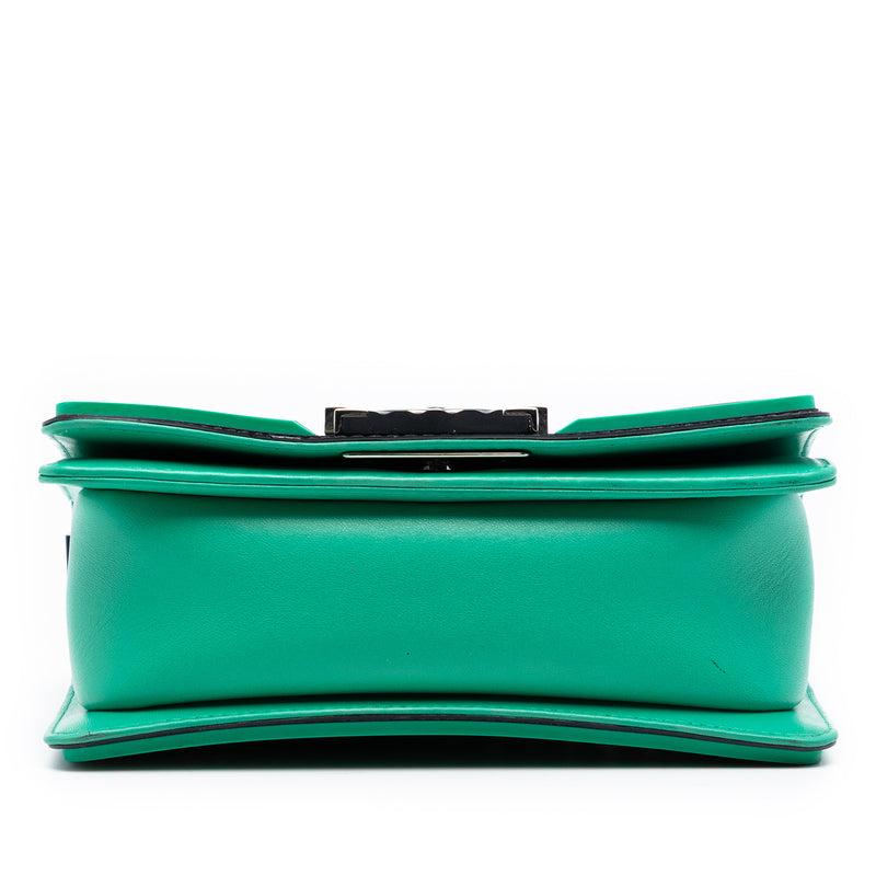 Small Bicolor Quilted Lambskin and Rubber Boy Flap - Image 3