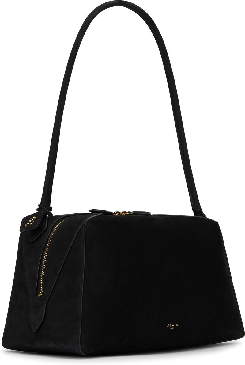 Alaïa Shoulder Bag — Black Leather