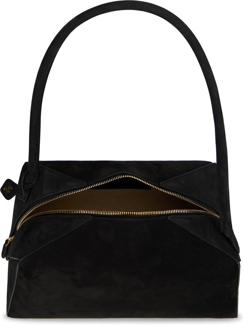 Alaïa Shoulder Bag — Black Leather