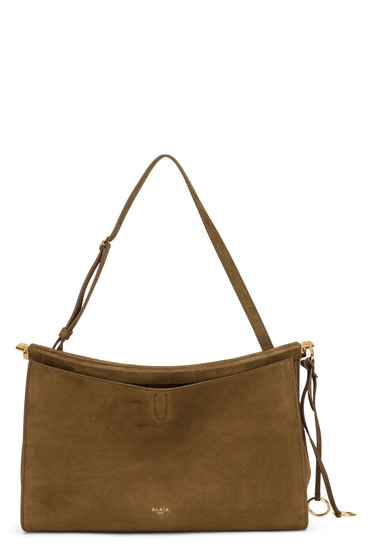 Alaïa Le Click Shoulder Bag — Brown Calfskin