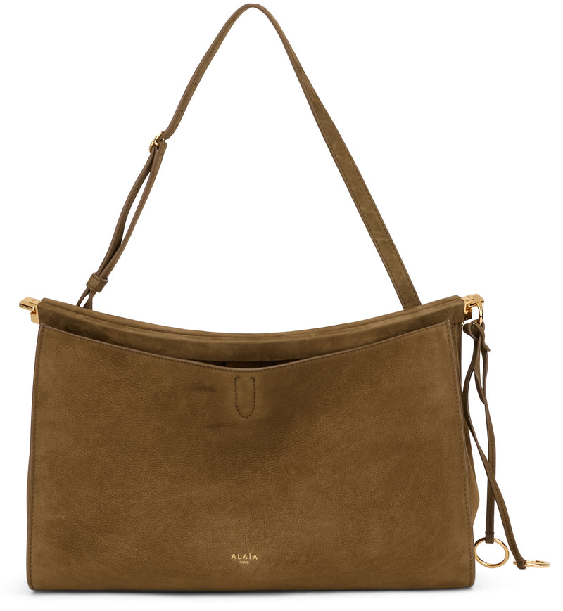 Alaïa Le Click Shoulder Bag — Brown Calfskin