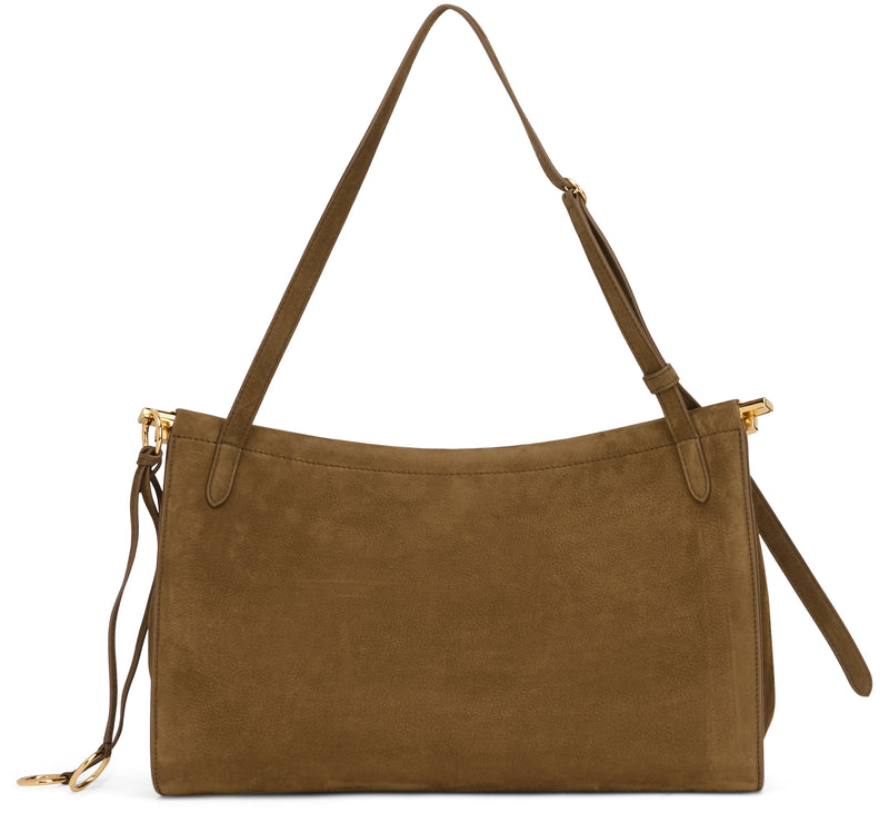 Alaïa Le Click Shoulder Bag — Brown Calfskin