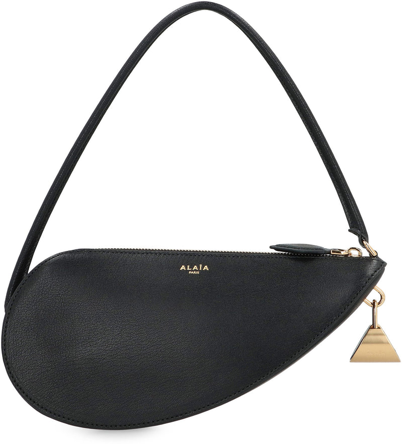 Alaïa Le Demi-Coeur Shoulder Bag — Black Goatskin
