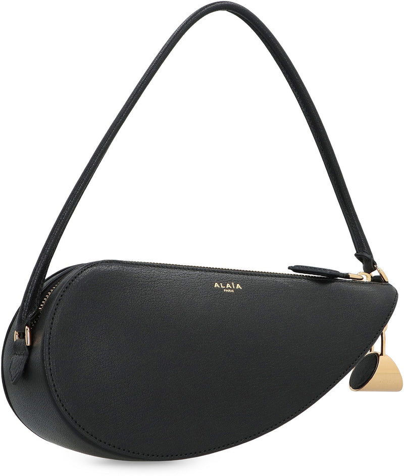 Alaïa Le Demi-Coeur Shoulder Bag — Black Goatskin