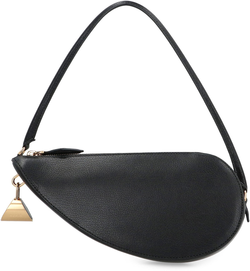Alaïa Le Demi-Coeur Shoulder Bag — Black Goatskin