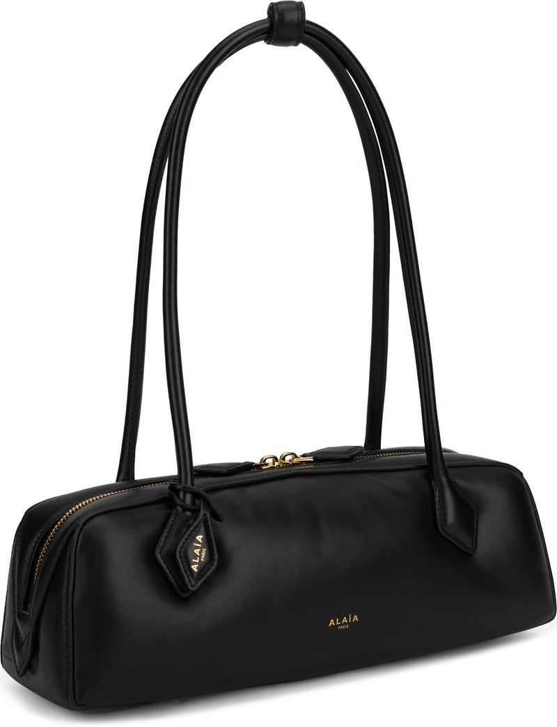 Alaïa Le Teckel Shoulder Bag — Black Leather