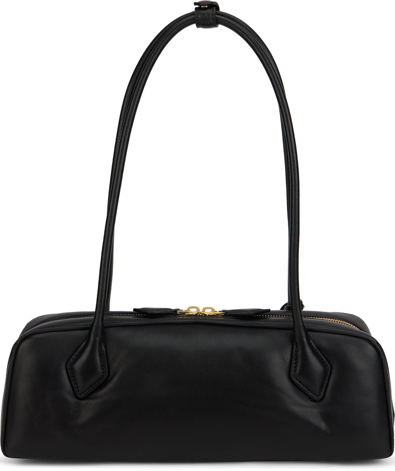 Alaïa Le Teckel Shoulder Bag — Black Leather