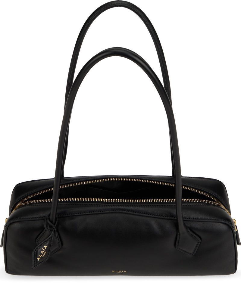 Alaïa Le Teckel Shoulder Bag — Black Leather