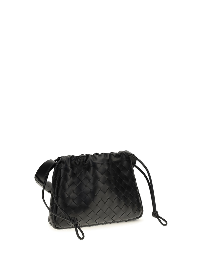 Bottega Veneta Shoulder Bag — Black Calf Leather