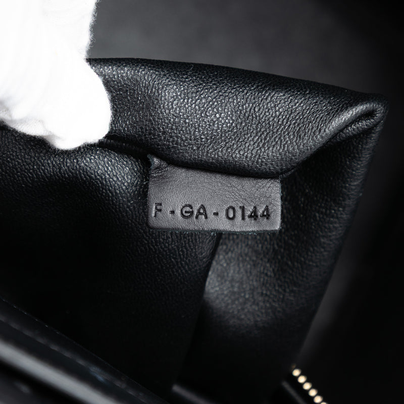 Mini Tricolor Canvas and Leather Luggage Tote - Image 6
