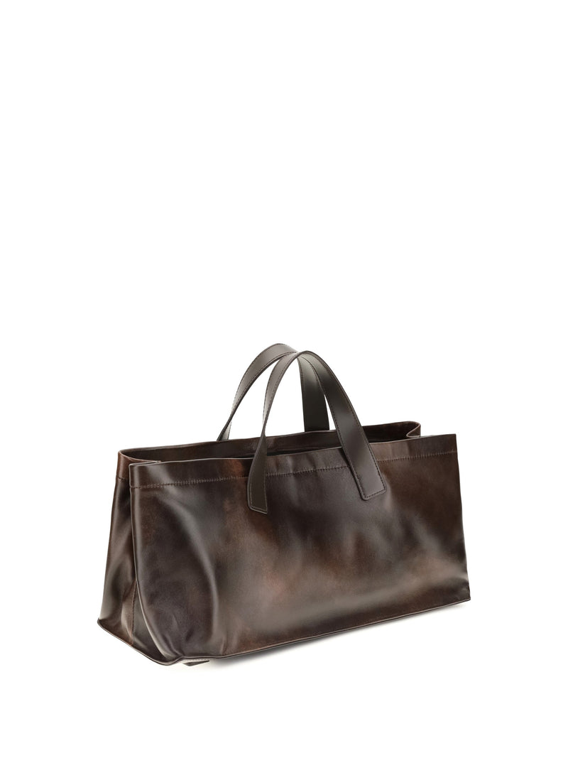 Staud Port Tote Bag — Brown Lamb Ovis Aries