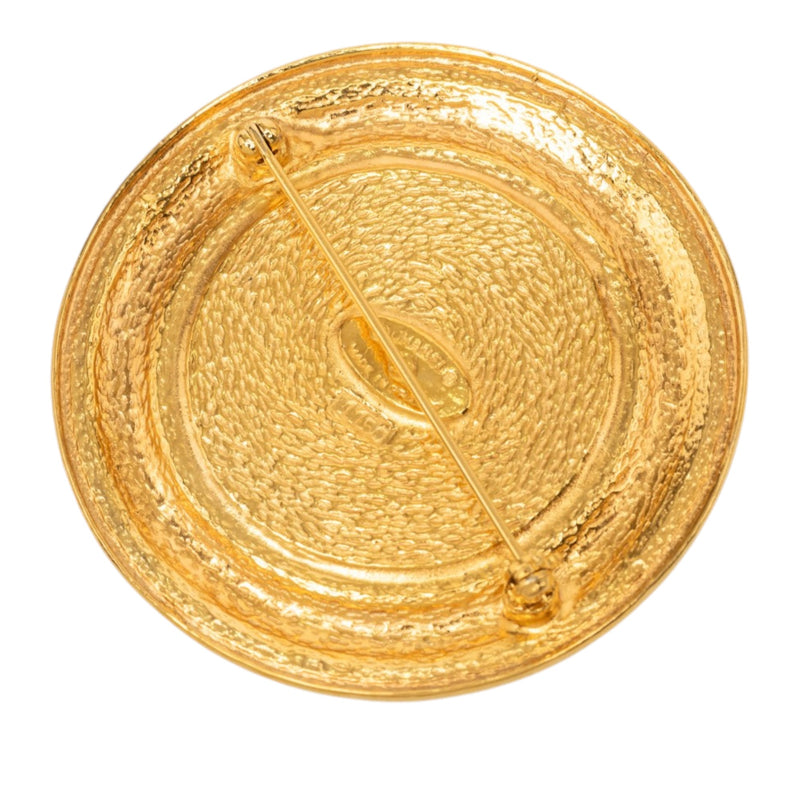 Gold Plated 31 Rue Cambon Medallion Pin Brooch - Image 2