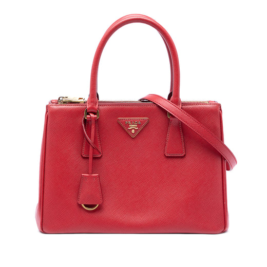Medium Saffiano Galleria Double Zip Satchel - Image 1