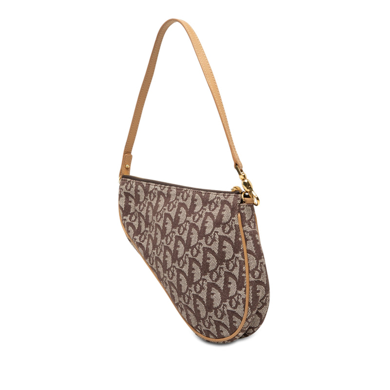 Mini Diorissimo Canvas Saddle Pochette - Image 2