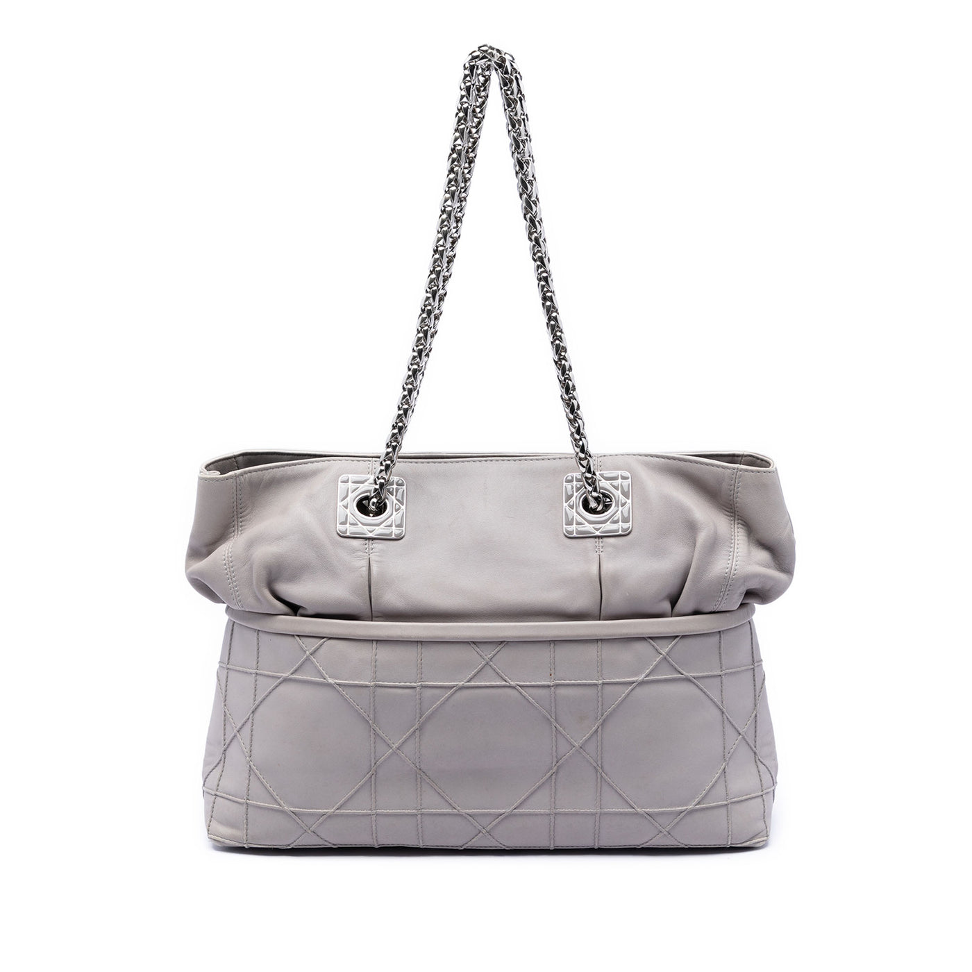 Lambskin Cannage Granville Chain Tote - Image 1