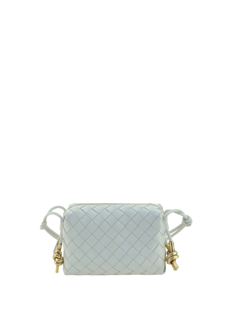 Bottega Veneta Loop Shoulder Bag — White Calf Leather