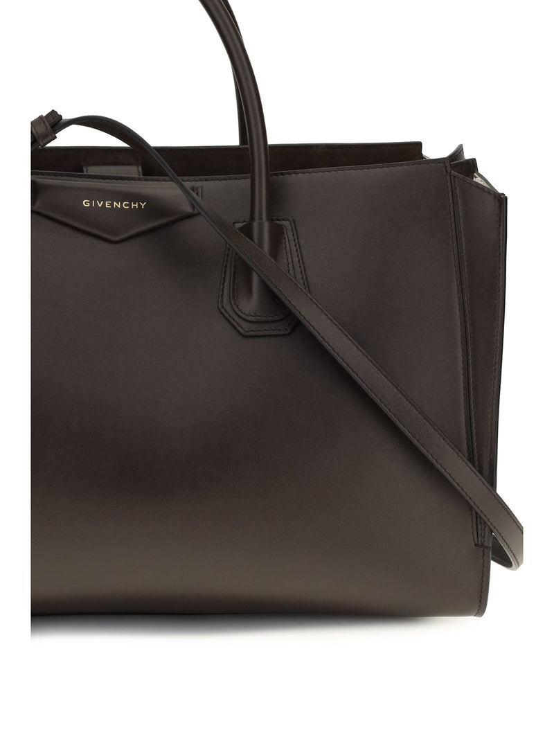 Givenchy Antigona Catchall Shoulder Bag — Brown Calf Leather Bos Taurus