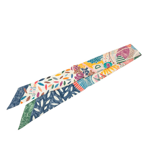 Chacun Fait Son Nid Silk Twilly Scarf - Image 1