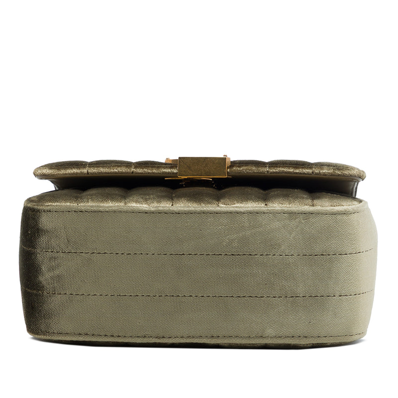 Small Velvet Monogram Vicky Chain Bag - Image 3