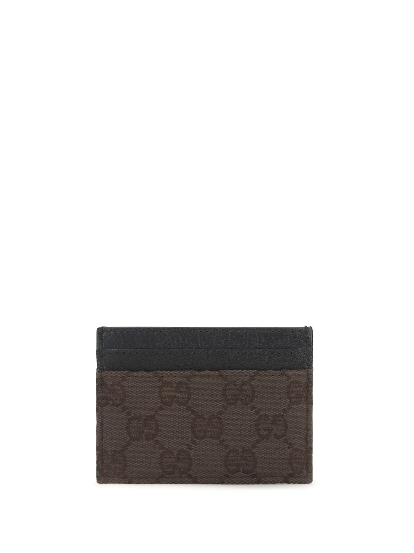 Gucci Gg Fabric Card Case — Brown Wallets & Purses