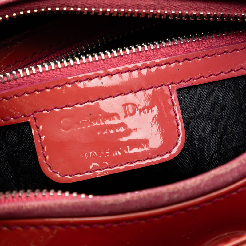 Medium Patent Cannage Lady Dior - Image 5
