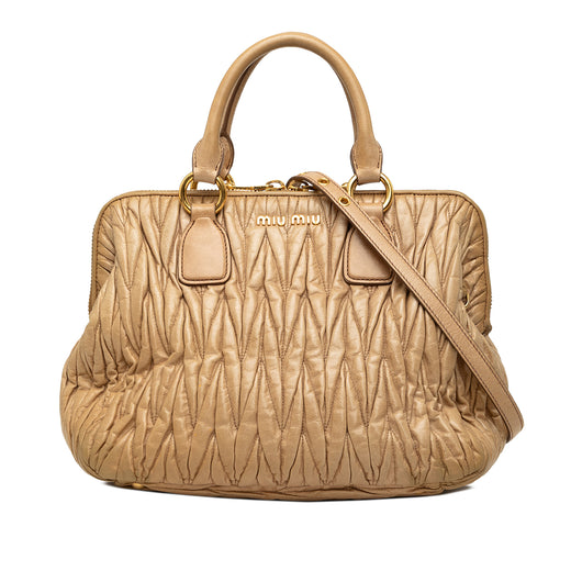 Matelasse Nappa Satchel - Image 1
