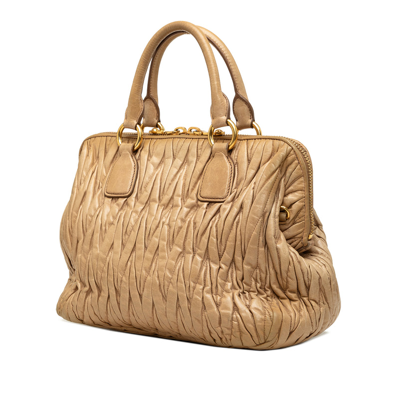 Matelasse Nappa Satchel - Image 2
