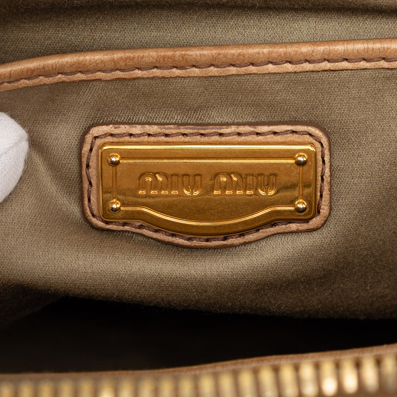 Matelasse Nappa Satchel - Image 5