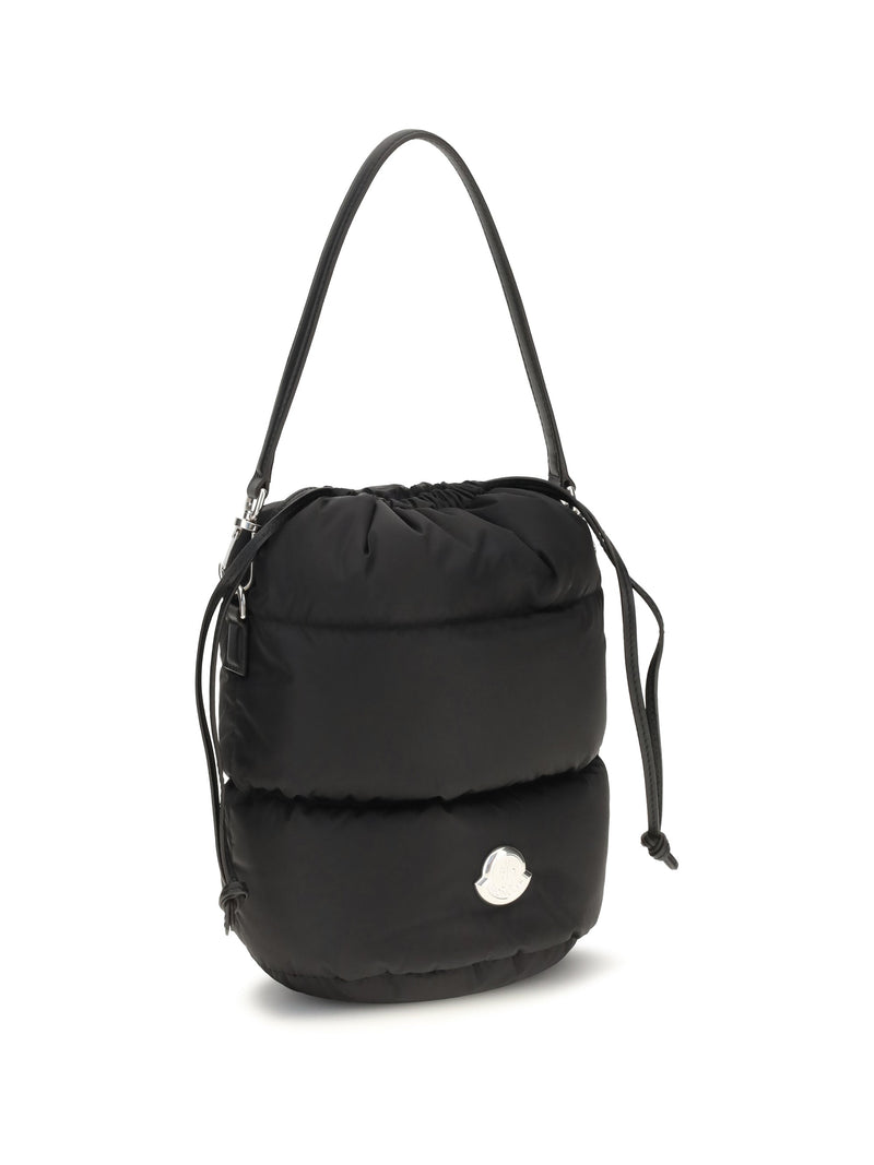 Moncler Caradoc Bucket Bag — Black Nylon