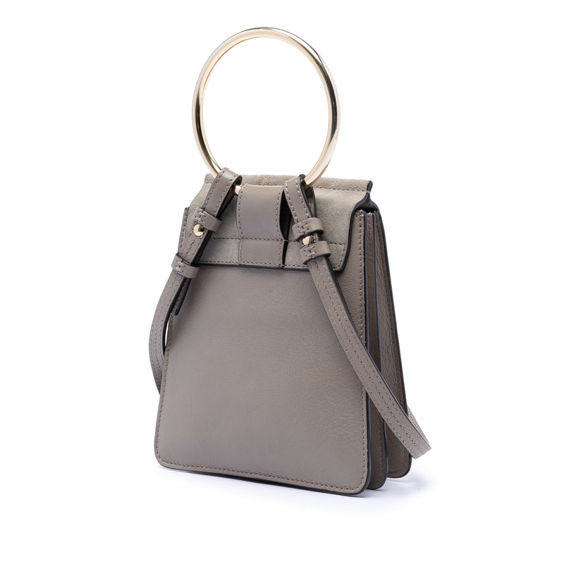 Mini Calfskin and Suede Faye Bracelet Bag - Image 2