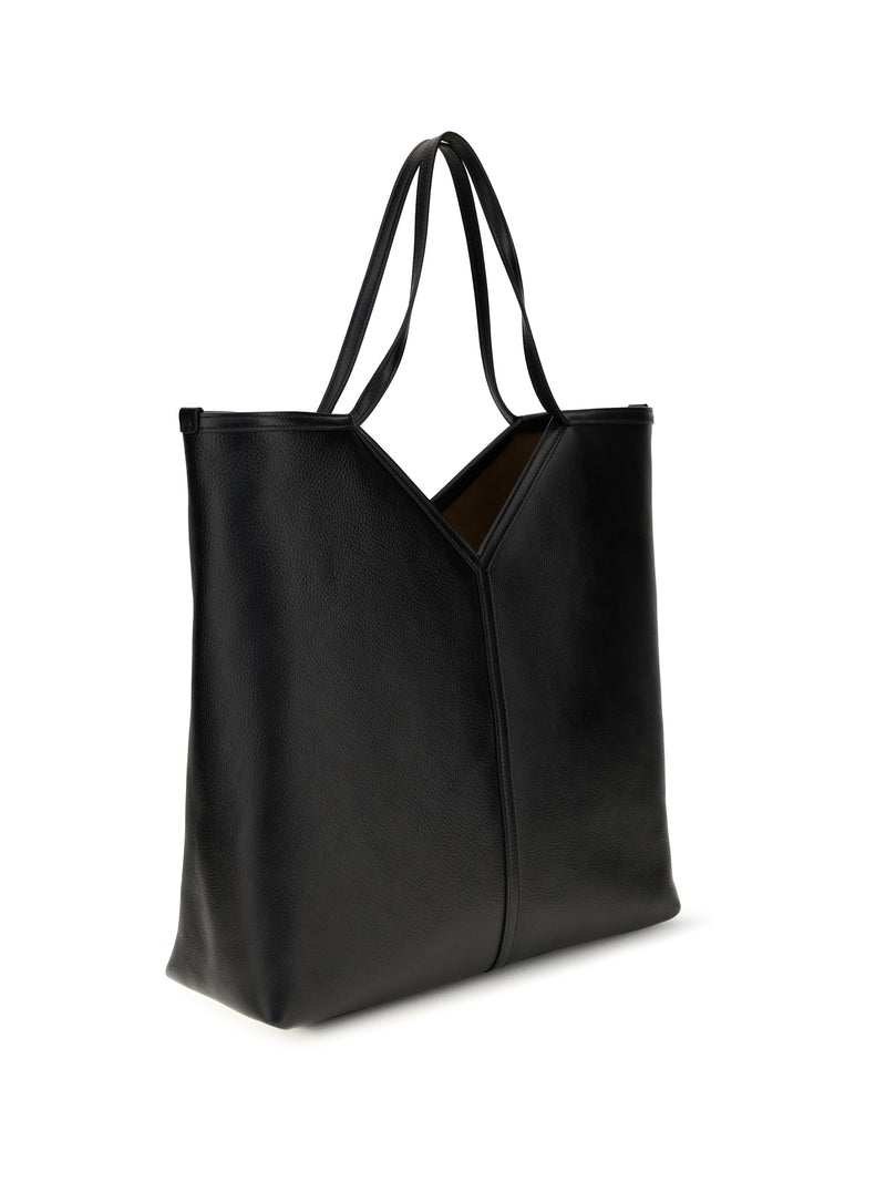 Saint Laurent Shoulder Bag — Black Calf Leather Bos Taurus